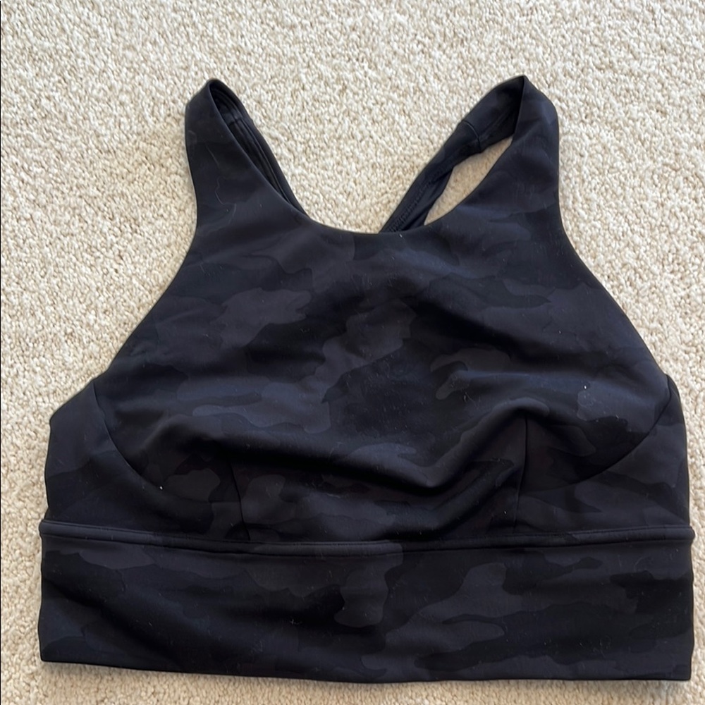 Lululemon high neck align bra Black Camouflage Sports Bra